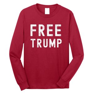 Free Donald Trump MAGA Conservative Long Sleeve Shirt