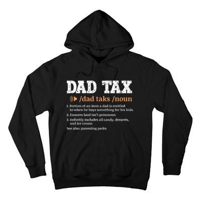 Funny Dad Tax Definition Retro Vintage Hoodie