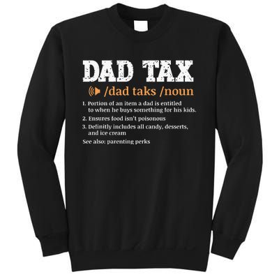 Funny Dad Tax Definition Retro Vintage Sweatshirt