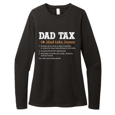 Funny Dad Tax Definition Retro Vintage Womens CVC Long Sleeve Shirt