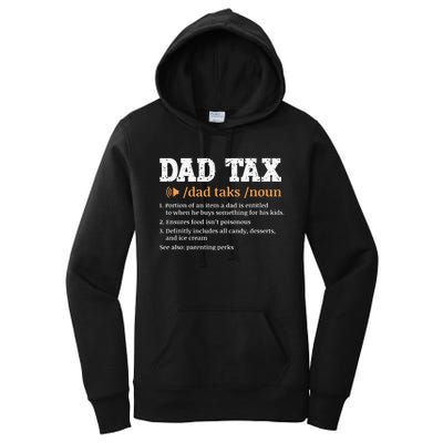 Funny Dad Tax Definition Retro Vintage Women's Pullover Hoodie