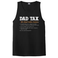 Funny Dad Tax Definition Retro Vintage PosiCharge Competitor Tank