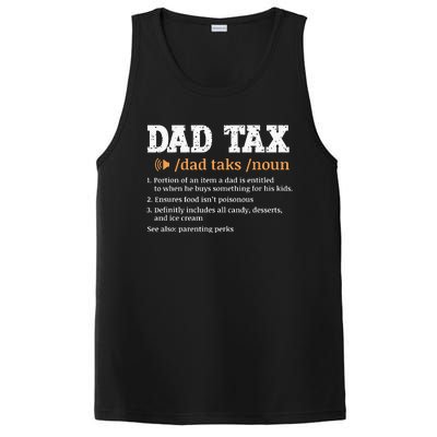 Funny Dad Tax Definition Retro Vintage PosiCharge Competitor Tank