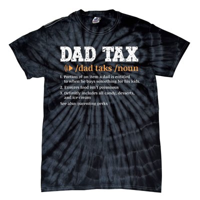 Funny Dad Tax Definition Retro Vintage Tie-Dye T-Shirt