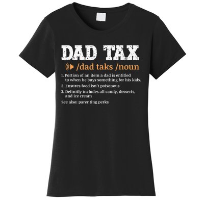 Funny Dad Tax Definition Retro Vintage Women's T-Shirt