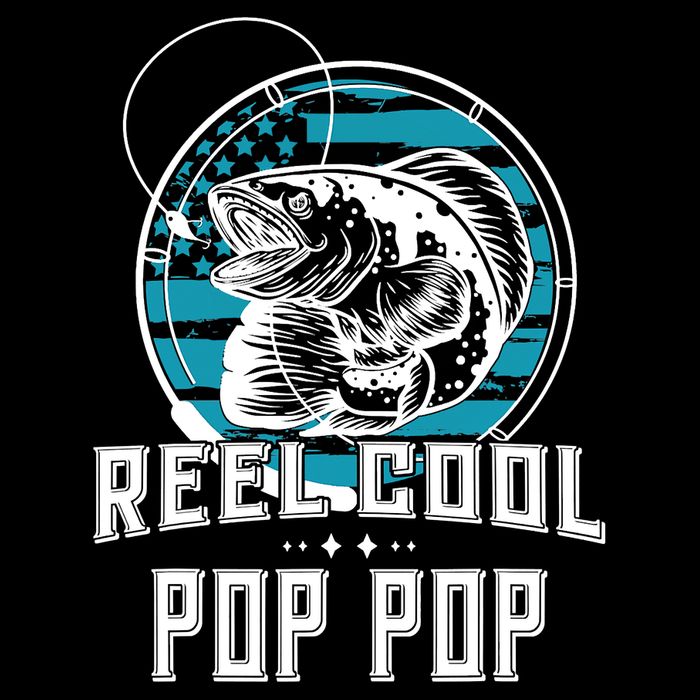 Fathers Day Tee Reel Cool Pop Pop Fishing Cooling Performance Crew T-Shirt