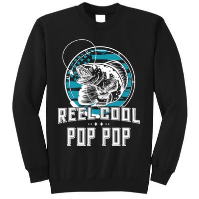 Fathers Day Tee Reel Cool Pop Pop Fishing Sweatshirt