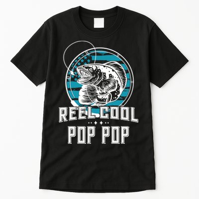 Fathers Day Tee Reel Cool Pop Pop Fishing Tall T-Shirt