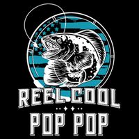 Fathers Day Tee Reel Cool Pop Pop Fishing 7-Panel Snapback Hat