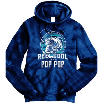 Fathers Day Tee Reel Cool Pop Pop Fishing Tie Dye Hoodie