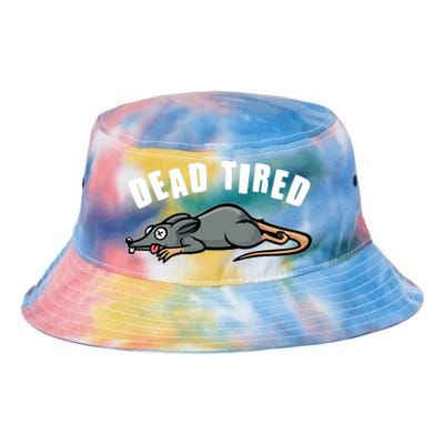 Funny Dead Tired Dead Rat Mouse Tie Dye Newport Bucket Hat