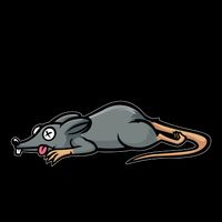 Funny Dead Tired Dead Rat Mouse Mug