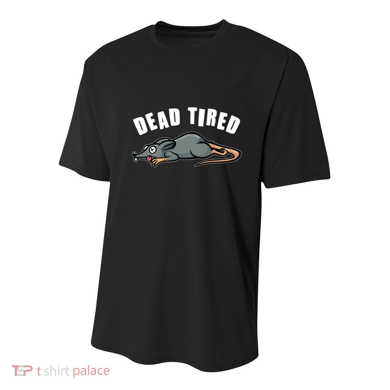 Funny Dead Tired Dead Rat Mouse Youth Performance Sprint T-Shirt