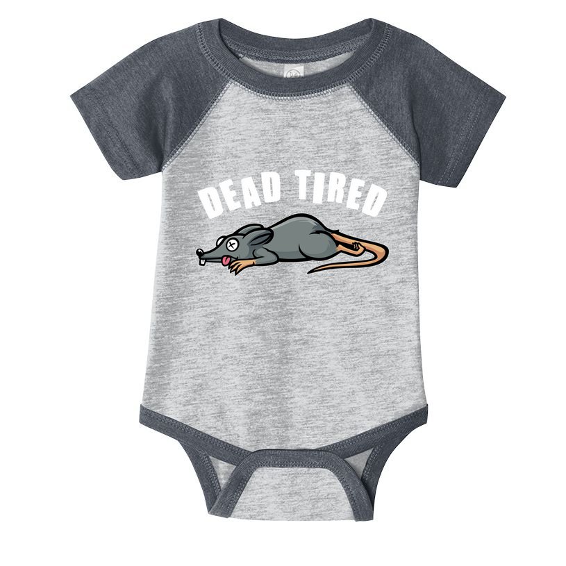 Funny Dead Tired Dead Rat Mouse Infant Baby Jersey Bodysuit