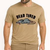 Funny Dead Tired Dead Rat Mouse Performance Shirt