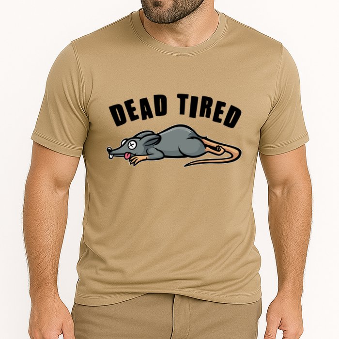 Funny Dead Tired Dead Rat Mouse Performance Shirt
