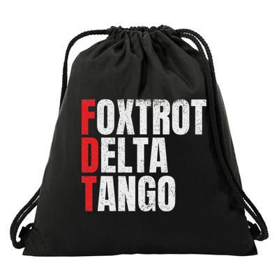 Foxtrots Delta Tangos Funny Foxtrots Delta Tangos Drawstring Bag