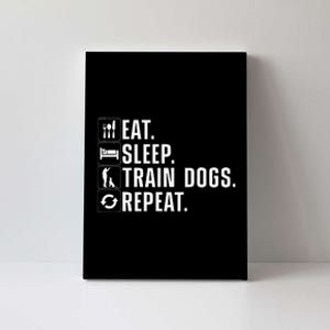 Funny Dog Trainer Design For Men Women Dog Training Lovers Canvas