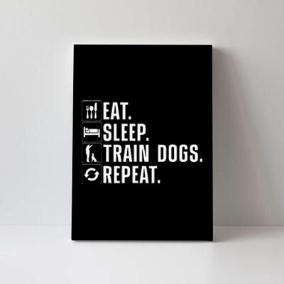 Funny Dog Trainer Design For Men Women Dog Training Lovers Canvas