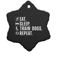 Funny Dog Trainer Design For Men Women Dog Training Lovers Ceramic Star Ornament