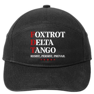 Foxtrot Delta Tango  Antitrump 7-Panel Snapback Hat