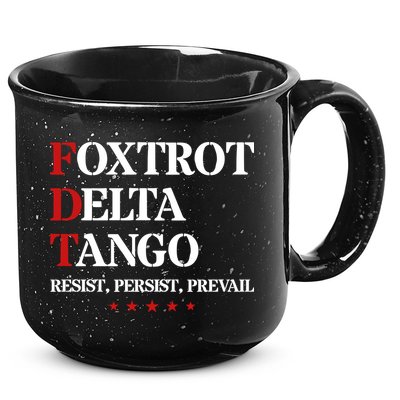 Foxtrot Delta Tango  Antitrump 15oz Campfire Ceramic Mug