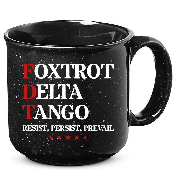 Foxtrot Delta Tango  Antitrump 15oz Campfire Ceramic Mug