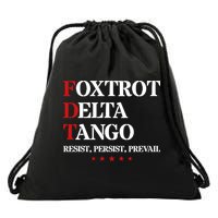 Foxtrot Delta Tango  Antitrump Drawstring Bag