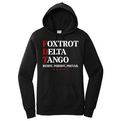 Foxtrot Delta Tango  Antitrump Women's Pullover Hoodie