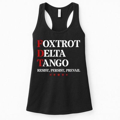Foxtrot Delta Tango  Antitrump Womens Tank Top