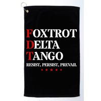 Foxtrot Delta Tango  Antitrump Golf Towel