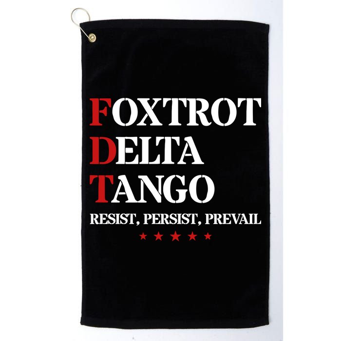 Foxtrot Delta Tango  Antitrump Golf Towel