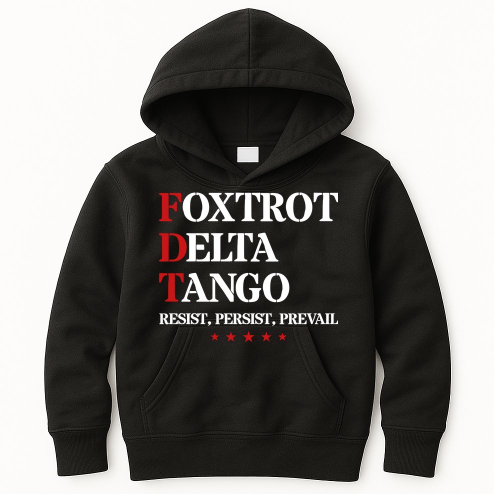 Foxtrot Delta Tango  Antitrump Kids Hoodie