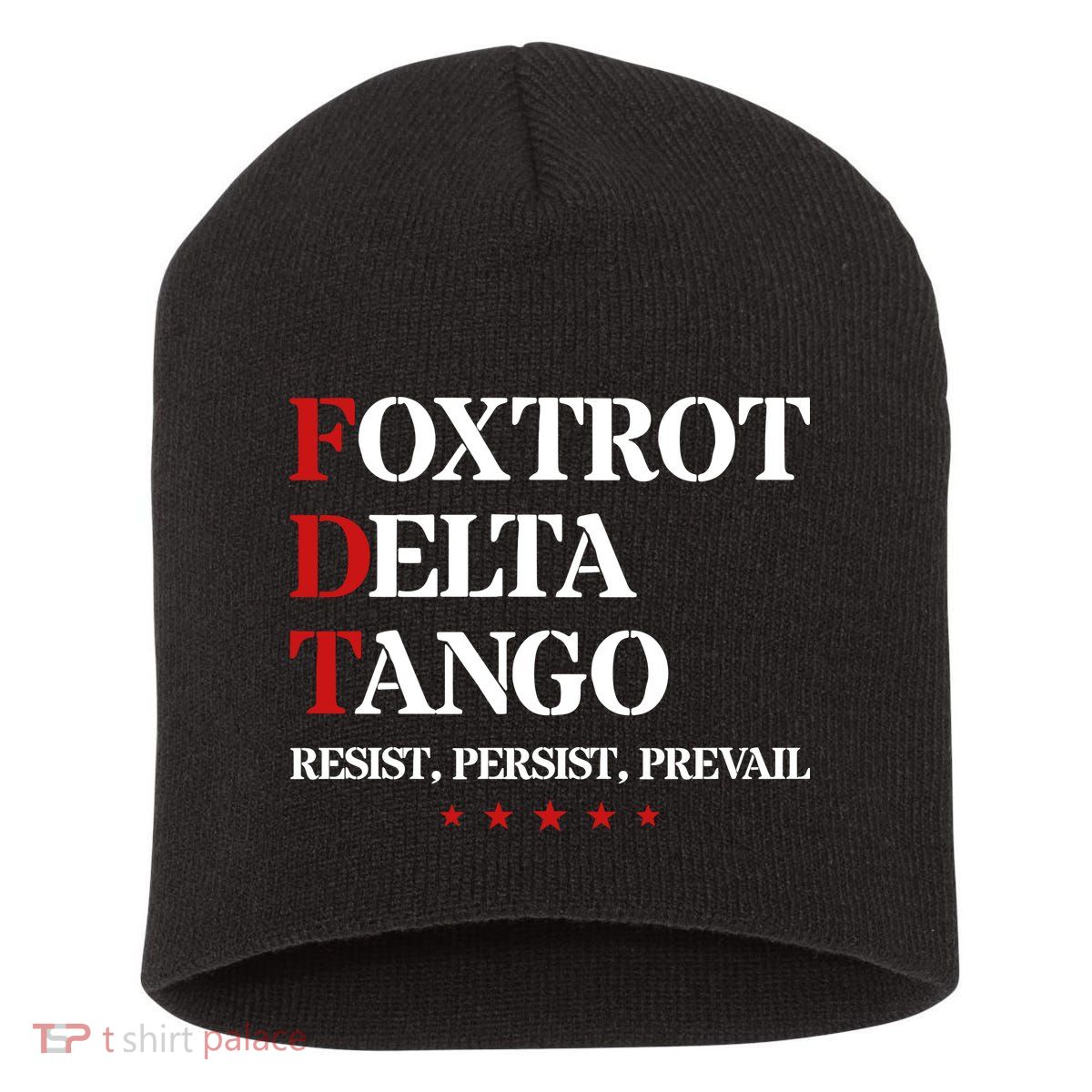 Foxtrot Delta Tango  Antitrump Short Acrylic Beanie