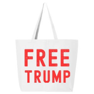 Free Donald Trump MAGA Conservative 25L Jumbo Tote