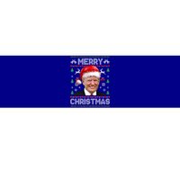 Funny Donald Trump Merry Christmas Family Ugly Xmas Gift Bumper Sticker