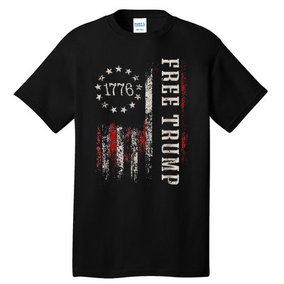 Free Donald Trump Republican Support Pro Trump Tall T-Shirt