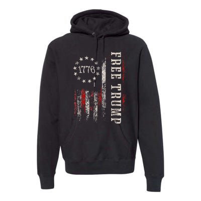 Free Donald Trump Republican Support Pro Trump Premium Hoodie