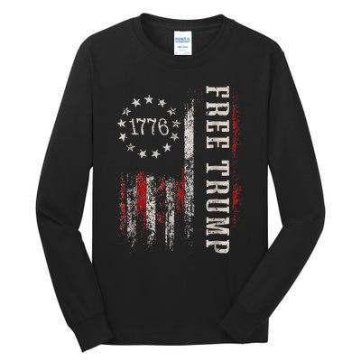 Free Donald Trump Republican Support Pro Trump Tall Long Sleeve T-Shirt