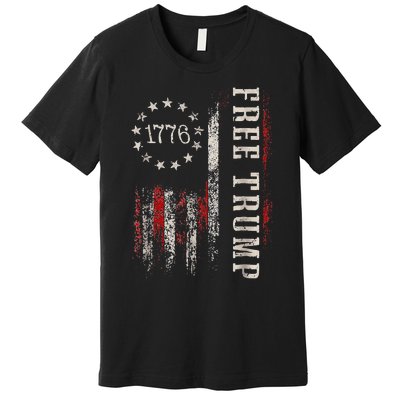 Free Donald Trump Republican Support Pro Trump Premium T-Shirt