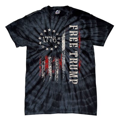 Free Donald Trump Republican Support Pro Trump Tie-Dye T-Shirt