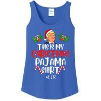 Funny Donald Trump Santa This Is My Christmas Pajama Gift Ladies Essential Tank