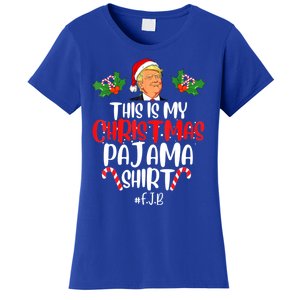 Funny Donald Trump Santa This Is My Christmas Pajama Gift Women's T-Shirt