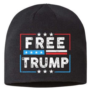 Free Donald Trump Republican Support Sustainable Beanie