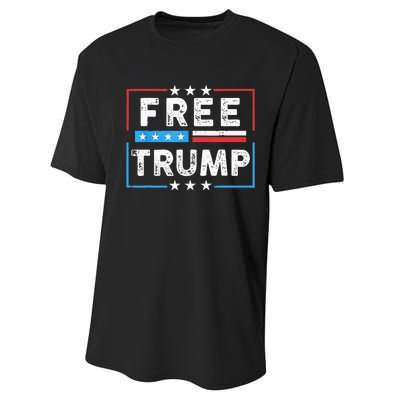 Free Donald Trump Republican Support Performance Sprint T-Shirt