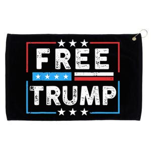 Free Donald Trump Republican Support Grommeted Golf Towel