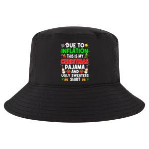 Funny Due To Inflation This Is My Ugly Sweater For Christmas Gift Cool Comfort Performance Bucket Hat