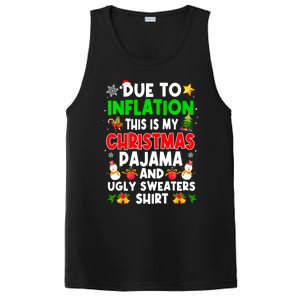 Funny Due To Inflation This Is My Ugly Sweater For Christmas Gift PosiCharge Competitor Tank