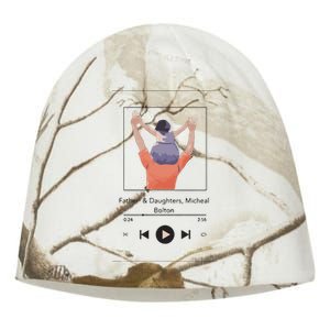 Fathers Day Tribute A Heartwarming Moment Of Fatherhood Kati - Camo Knit Beanie