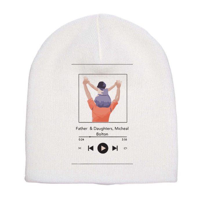 Fathers Day Tribute A Heartwarming Moment Of Fatherhood Short Acrylic Beanie